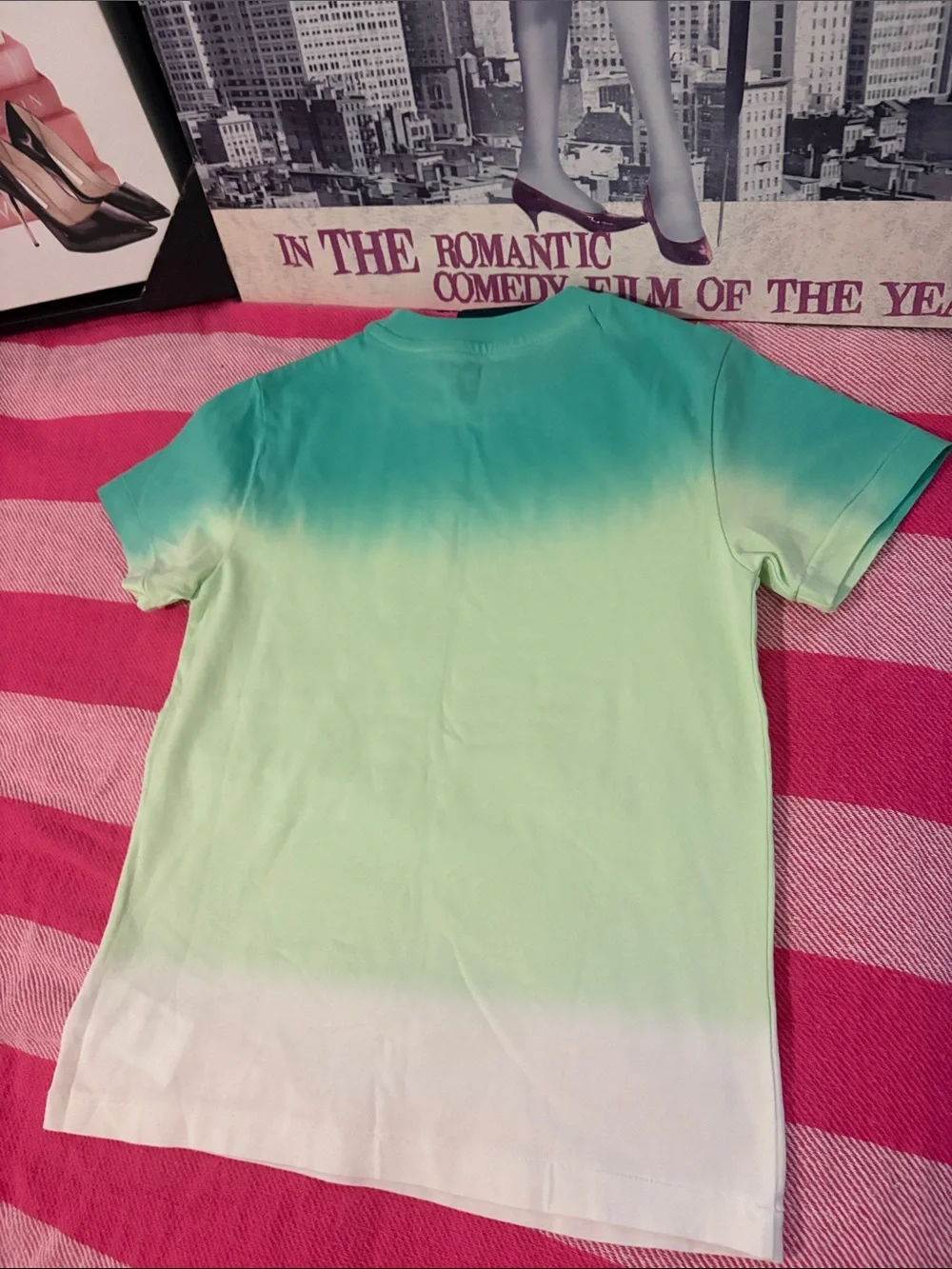 Ralph Lauren Green Ombre Polo Player Tee - Mint to Seafoam sweatshirt, shirt